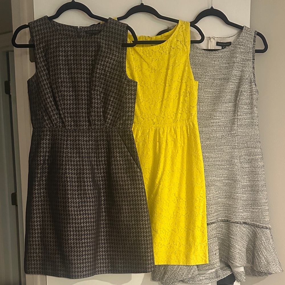 Elegant Women's Dress Collection - Black, Yellow, Gray